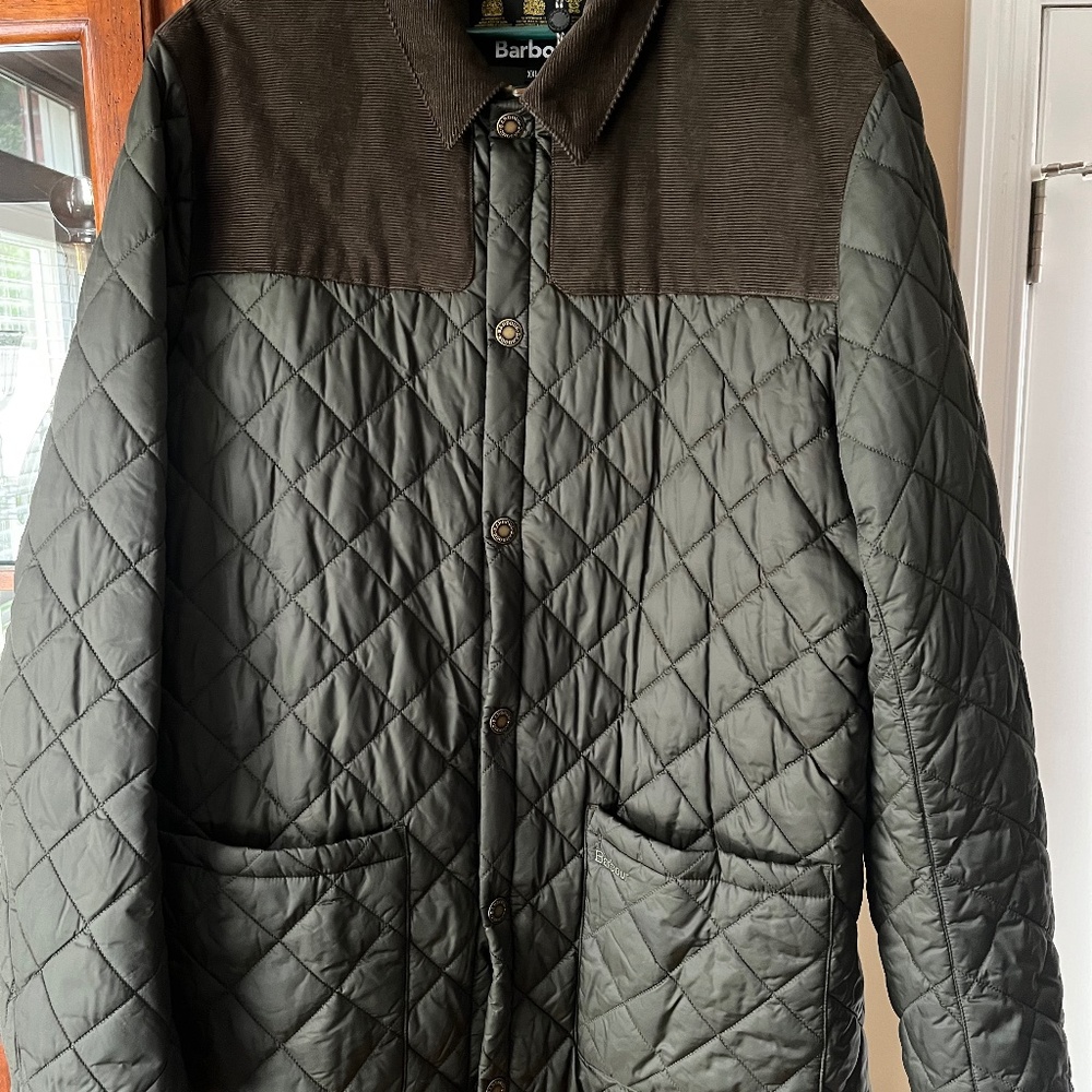 Barbour Gillock Quilted Jacket - Men’s Olive XXL